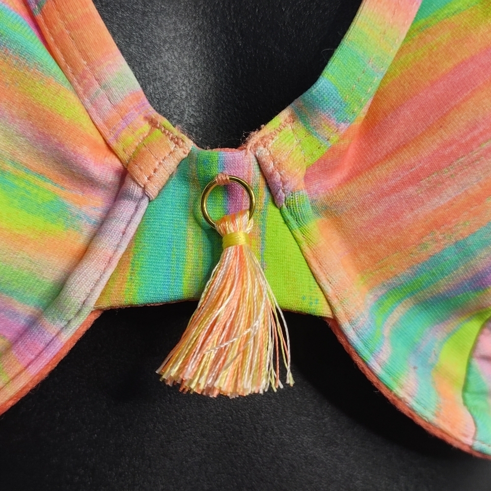 Multicolor Halter Bikini Set - Picture 6 of 10